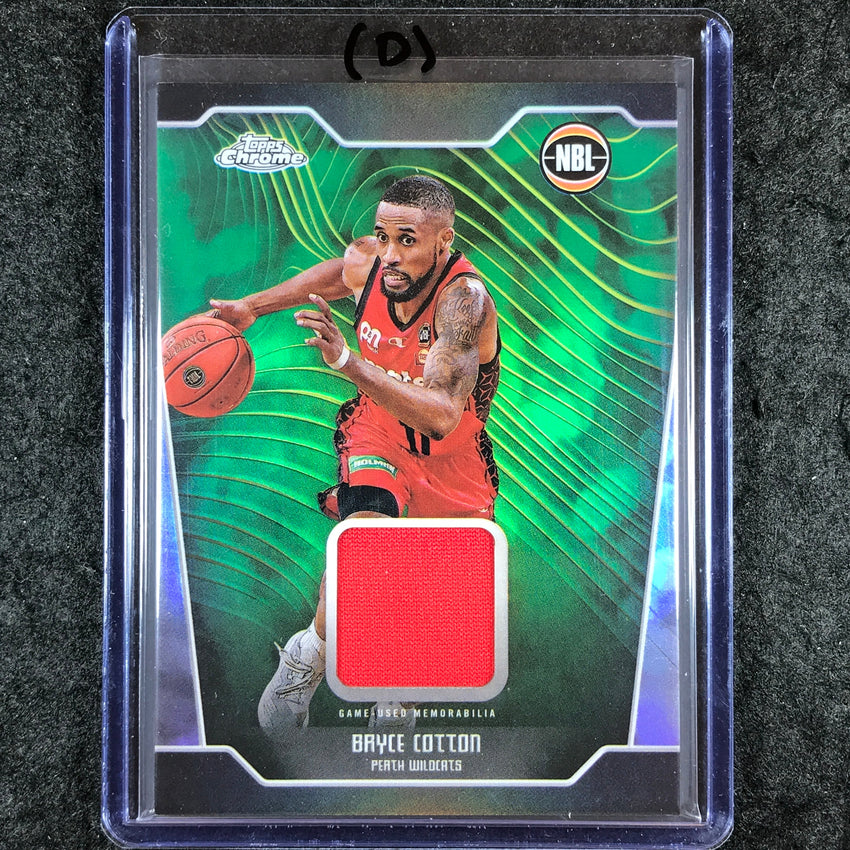 2024-25 Topps Chrome NBL BRYCE COTTON Jersey Relic Refractor #BC (D)