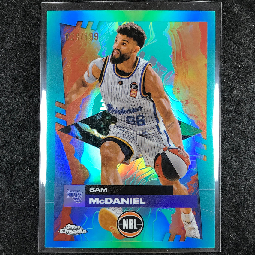 2024-25 Topps Chrome NBL SAM MCDANIEL Base Aqua /199 #14