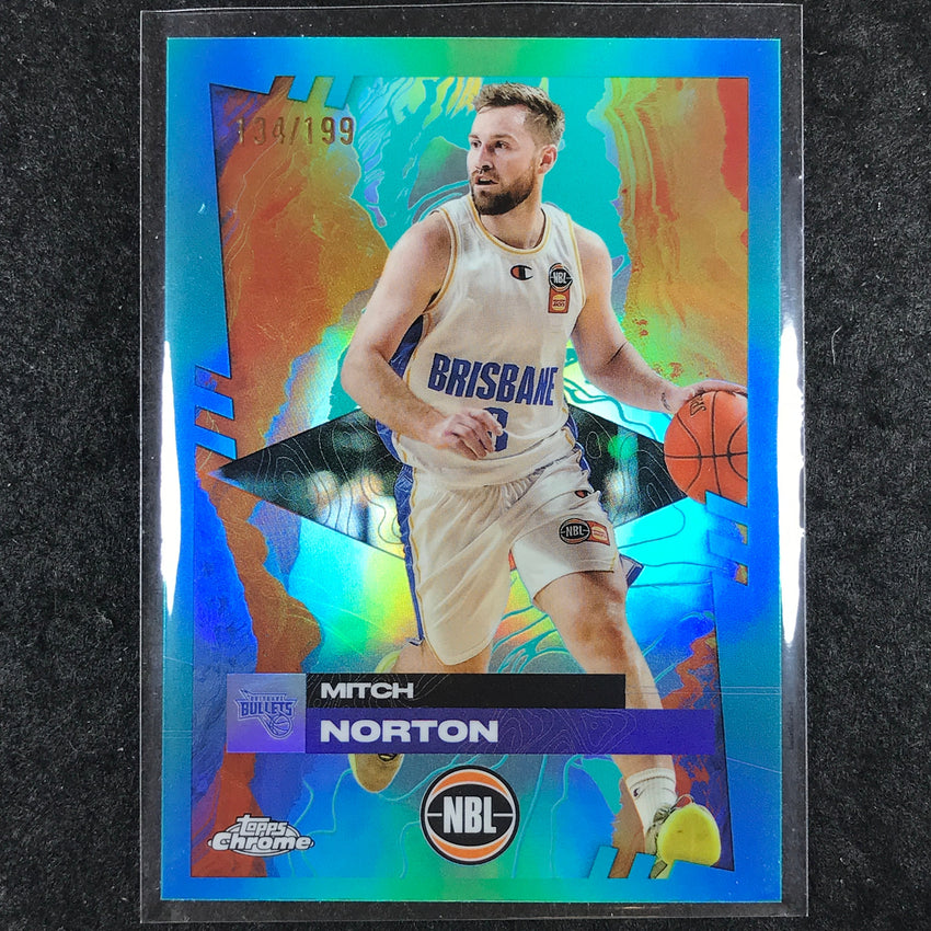 2024-25 Topps Chrome NBL MITCH NORTON Base Aqua /199 #16