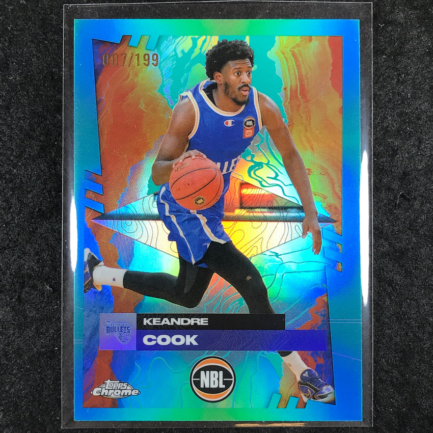 2024-25 Topps Chrome NBL KEANDRE COOK Base Aqua /199 #20