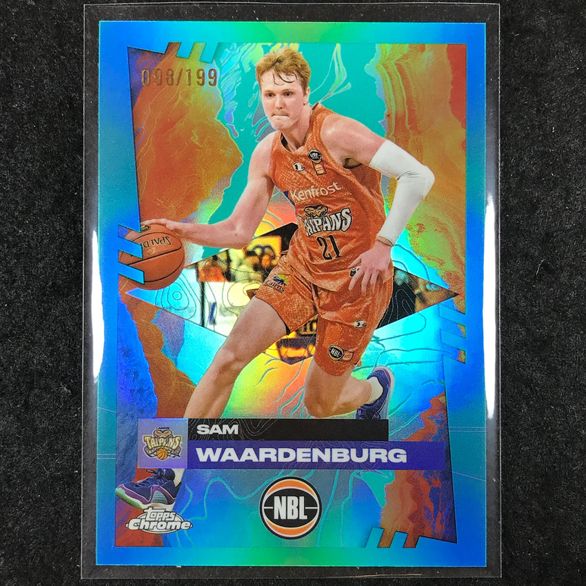 2024-25 Topps Chrome NBL SAM WAARDENBURG Base Aqua /199 #21