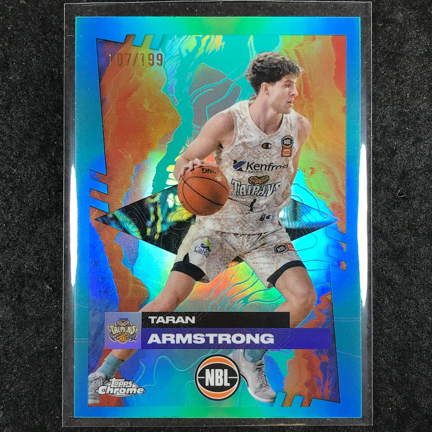 2024-25 Topps Chrome NBL TARAN ARMSTRONG Base Aqua /199 #22