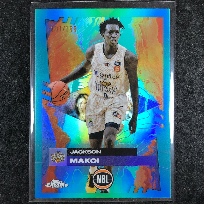 2024-25 Topps Chrome NBL JACKSON MAKOI Base Aqua /199 #28