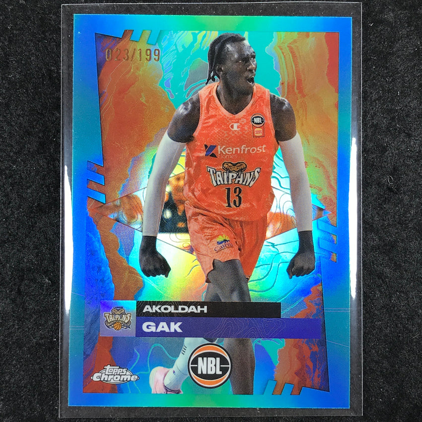 2024-25 Topps Chrome NBL AKOLDAH GAK Base Aqua /199 #29