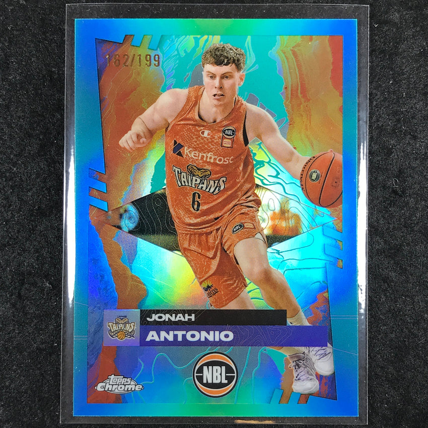 2024-25 Topps Chrome NBL JONAH ANTONIO Base Aqua /199 #30