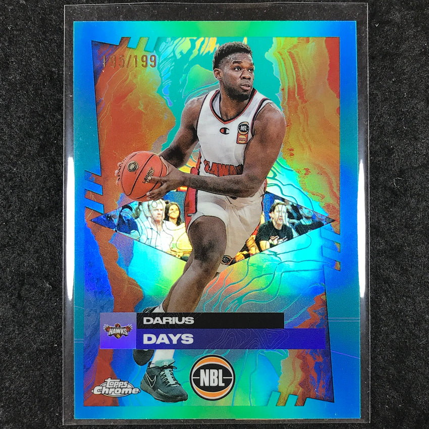 2024-25 Topps Chrome NBL DARIUS DAYS Base Aqua /199 #31