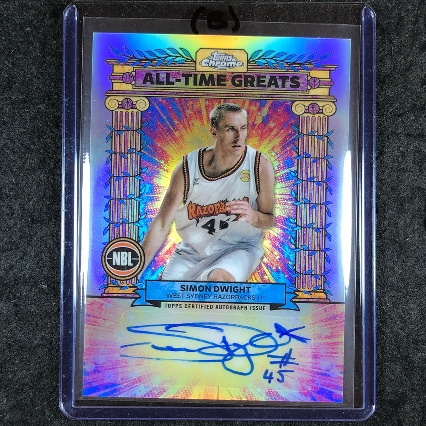 2024-25 Topps Chrome NBL SIMON DWIGHT All-Time Greats Auto Refractor #SD (B)