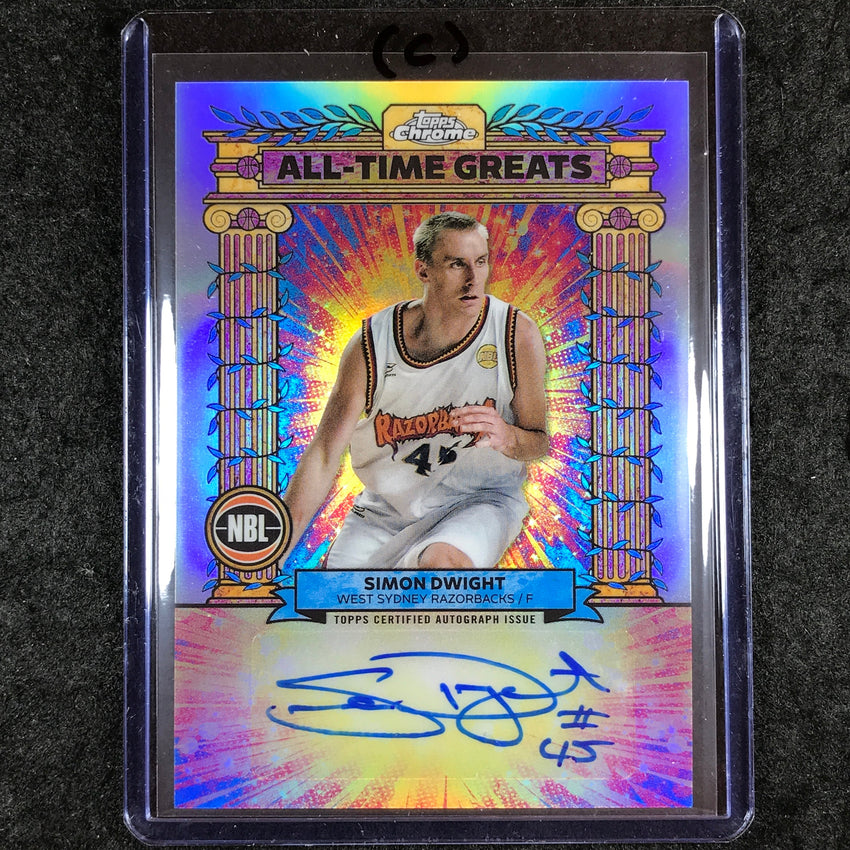 2024-25 Topps Chrome NBL SIMON DWIGHT All-Time Greats Auto Refractor #SD (C)