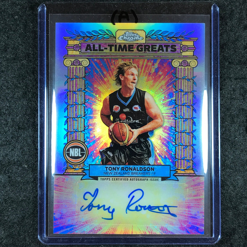 2024-25 Topps Chrome NBL TONY RONALDSON All-Time Greats Auto Refractor #TR (A)