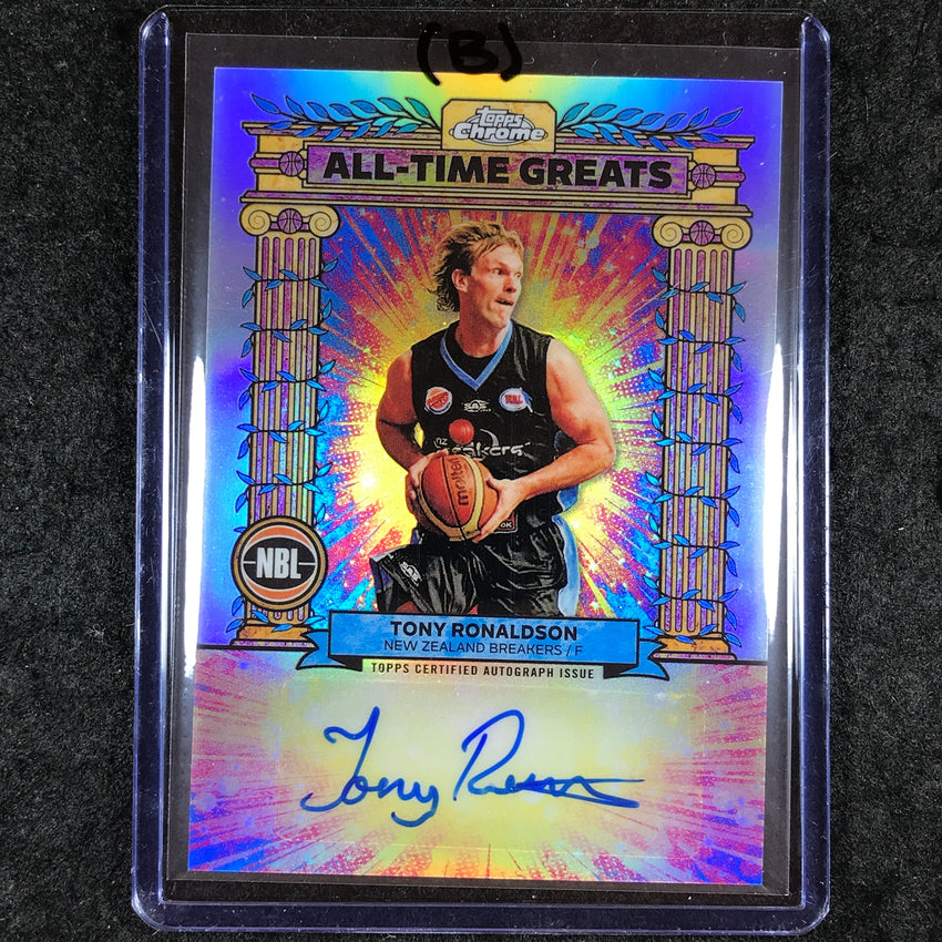 2024-25 Topps Chrome NBL TONY RONALDSON All-Time Greats Auto Refractor #TR (B)