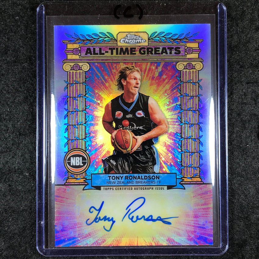 2024-25 Topps Chrome NBL TONY RONALDSON All-Time Greats Auto Refractor #TR (C)