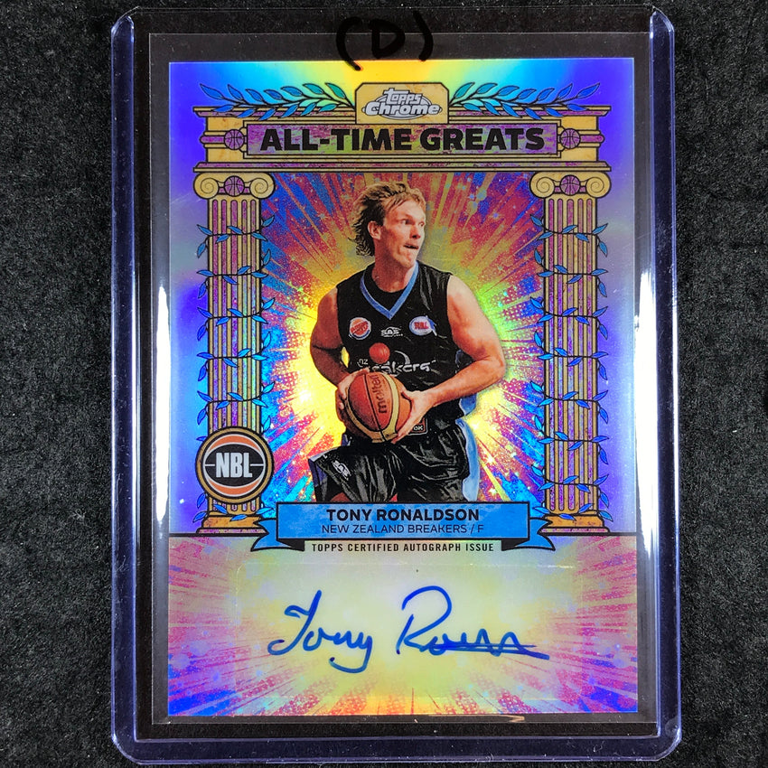 2024-25 Topps Chrome NBL TONY RONALDSON All-Time Greats Auto Refractor #TR (D)