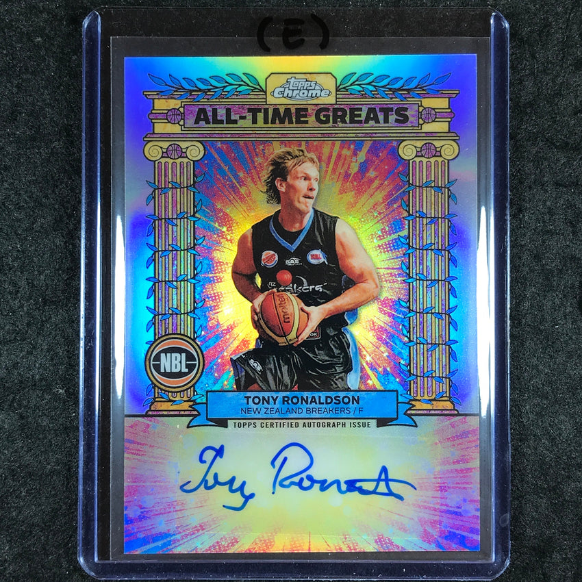2024-25 Topps Chrome NBL TONY RONALDSON All-Time Greats Auto Refractor #TR (E)