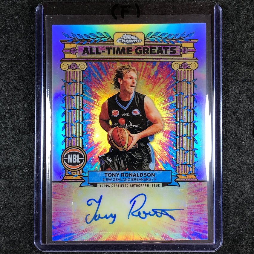 2024-25 Topps Chrome NBL TONY RONALDSON All-Time Greats Auto Refractor #TR (F)