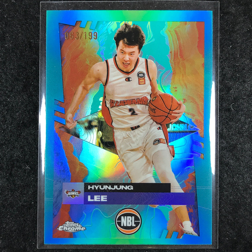 2024-25 Topps Chrome NBL HYUNJUNG LEE Base Aqua /199 #32