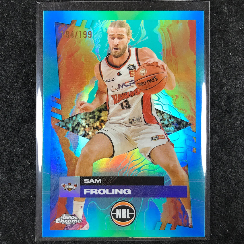 2024-25 Topps Chrome NBL SAM FROLING Base Aqua /199 #35