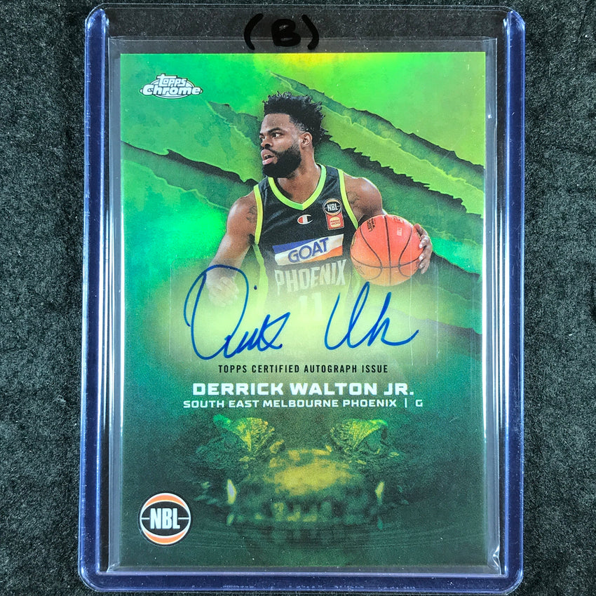 2024-25 Topps Chrome NBL DERRICK WALTON JR. NBL Auto Refractor #DWJ (B)