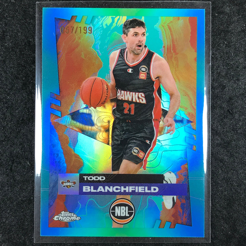 2024-25 Topps Chrome NBL TODD BLANCHFIELD Base Aqua /199 #36