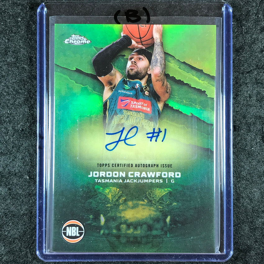 2024-25 Topps Chrome NBL JORDON CRAWFORD NBL Auto Refractor #JD (B)