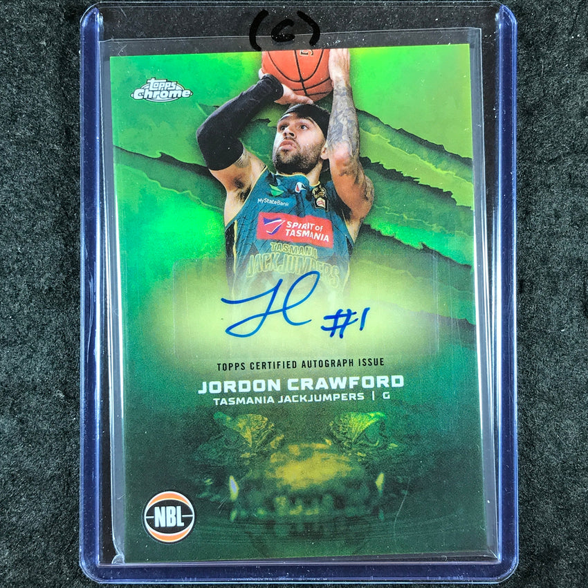 2024-25 Topps Chrome NBL JORDON CRAWFORD NBL Auto Refractor #JD (C)