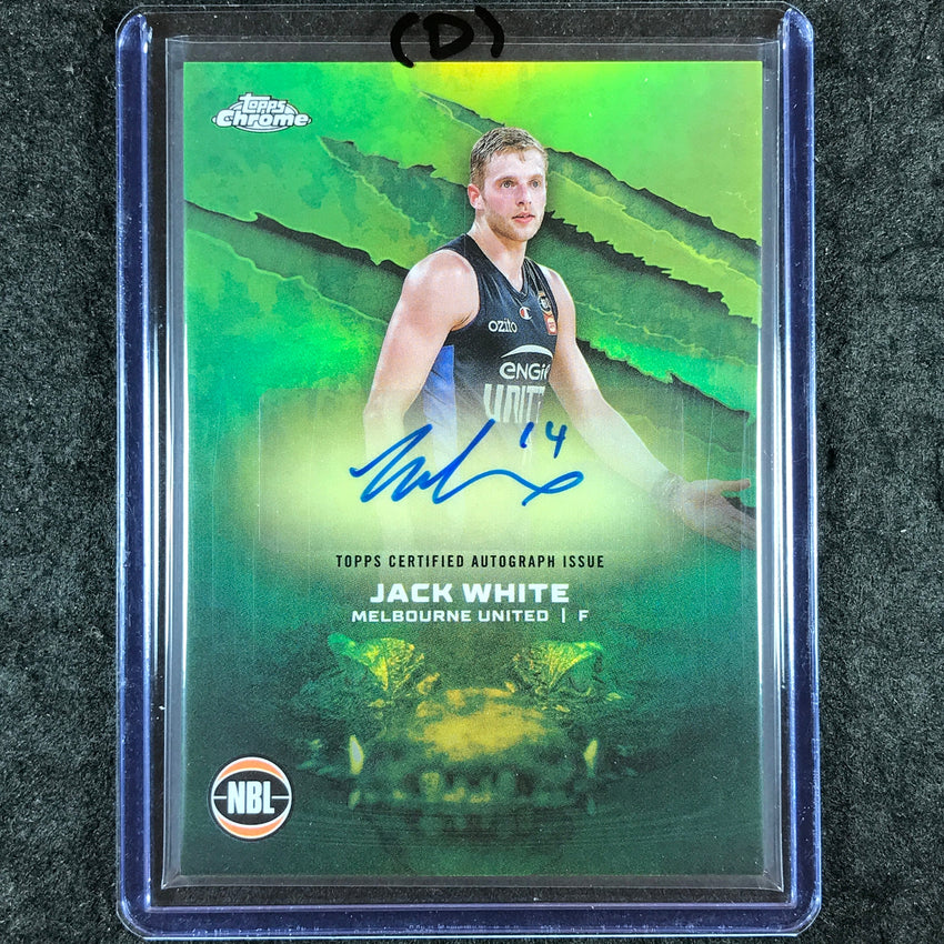 2024-25 Topps Chrome NBL JACK WHITE NBL Auto Refractor #JW (D)
