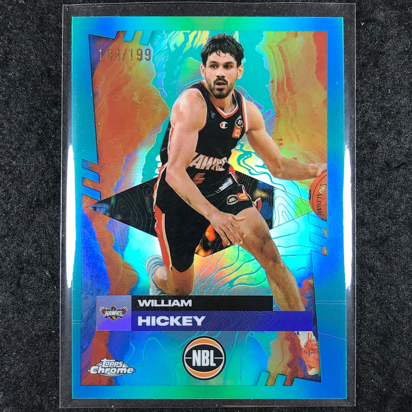 2024-25 Topps Chrome NBL WILLIAM HICKEY Base Aqua /199 #40