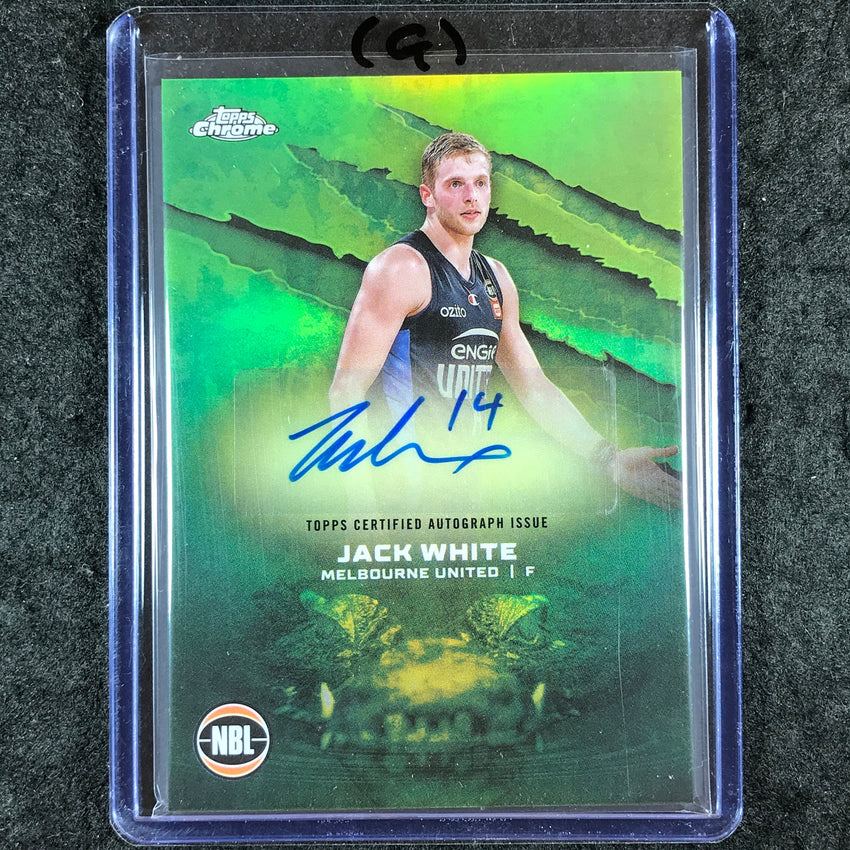 2024-25 Topps Chrome NBL JACK WHITE NBL Auto Refractor #JW (G)