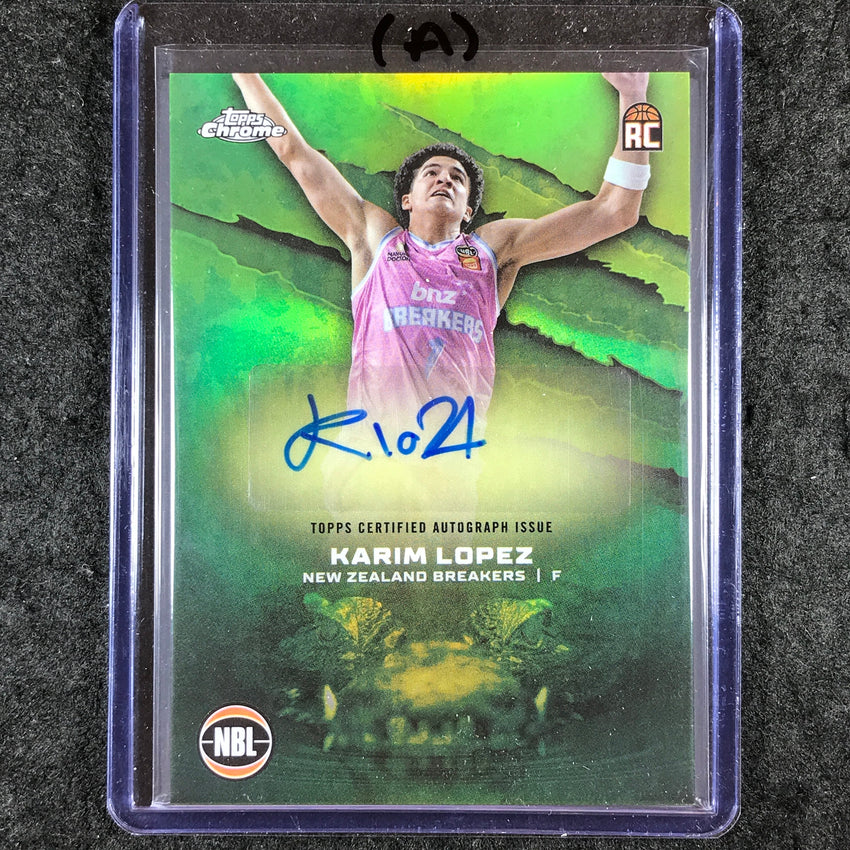 2024-25 Topps Chrome NBL KARIM LOPEZ NBL Rookie Auto Refractor #KL (A)