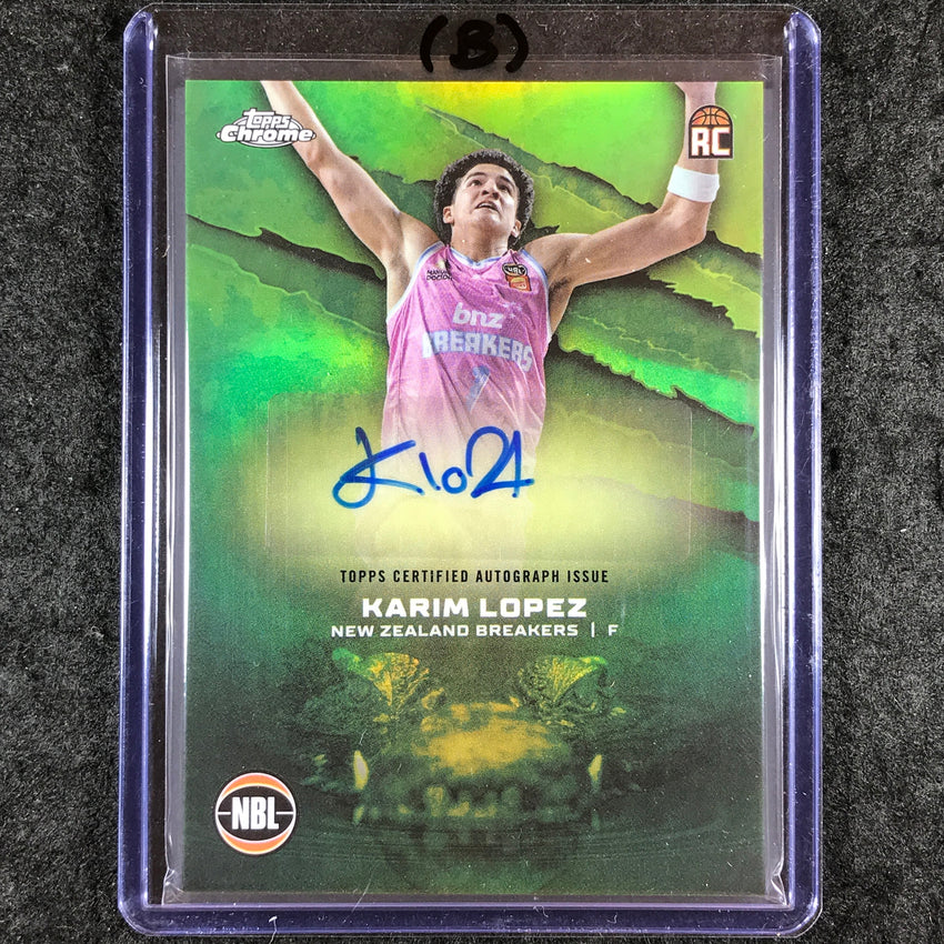 2024-25 Topps Chrome NBL KARIM LOPEZ NBL Rookie Auto Refractor #KL (B)