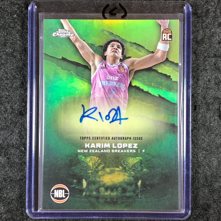 2024-25 Topps Chrome NBL KARIM LOPEZ NBL Rookie Auto Refractor #KL (C)