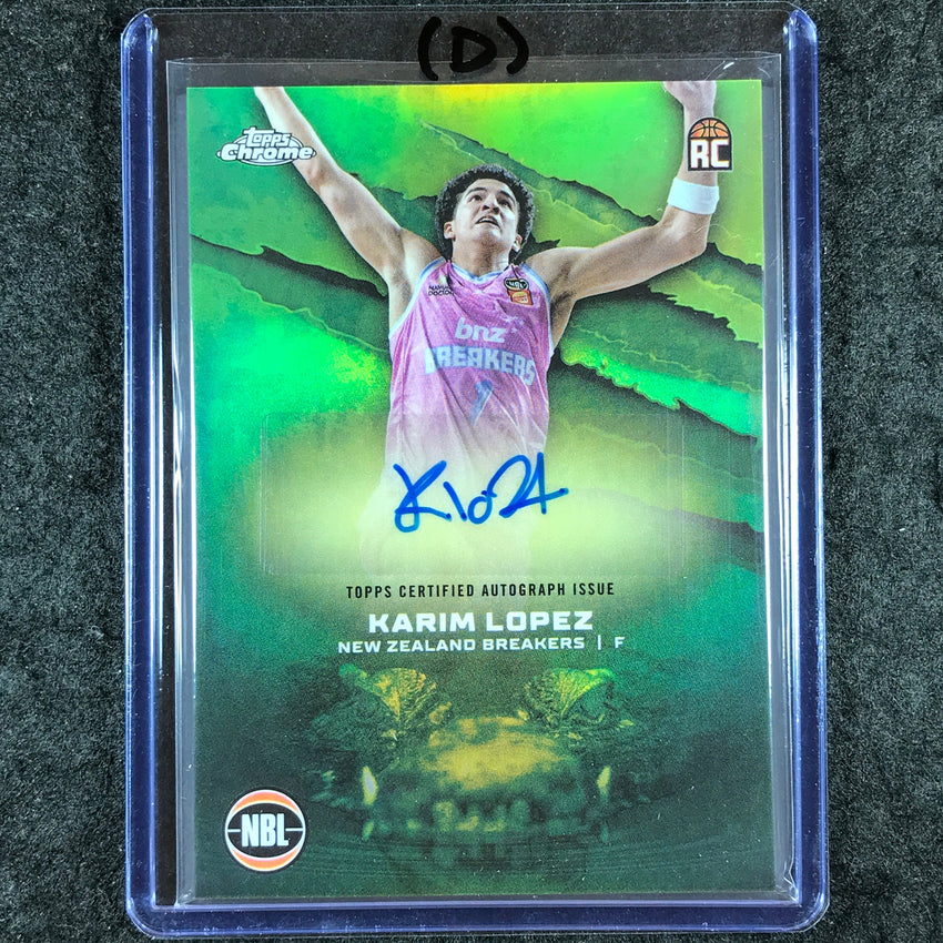 2024-25 Topps Chrome NBL KARIM LOPEZ NBL Rookie Auto Refractor #KL (D)