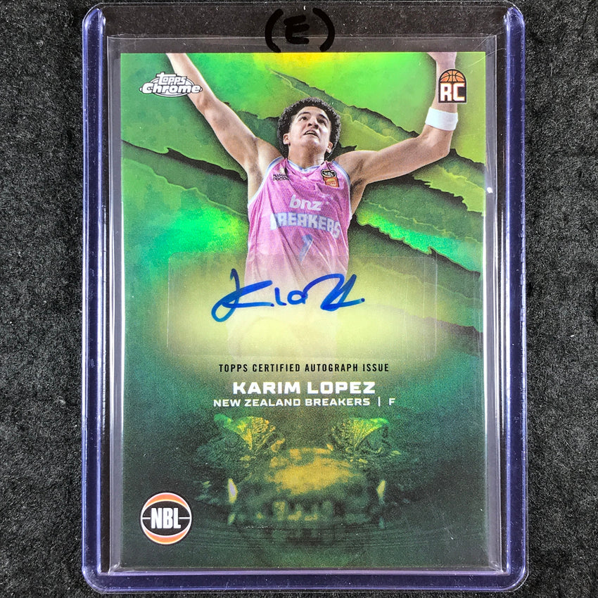 2024-25 Topps Chrome NBL KARIM LOPEZ NBL Rookie Auto Refractor #KL (E)