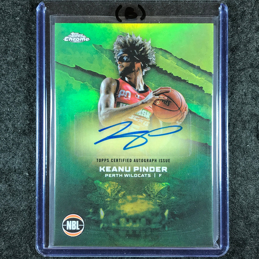 2024-25 Topps Chrome NBL KEANU PINDER NBL Auto Refractor #KP (B)