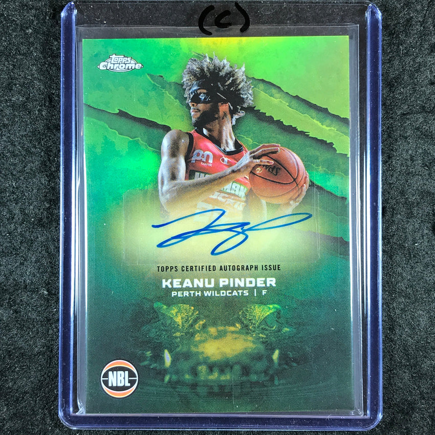 2024-25 Topps Chrome NBL KEANU PINDER NBL Auto Refractor #KP (C)