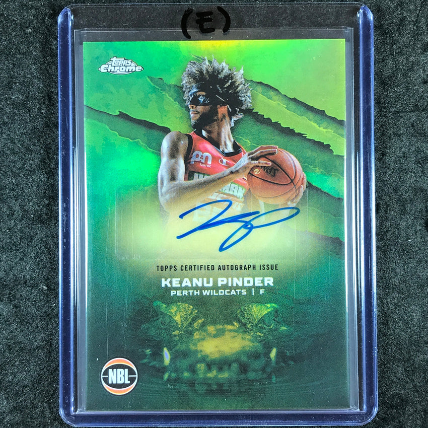 2024-25 Topps Chrome NBL KEANU PINDER NBL Auto Refractor #KP (E)