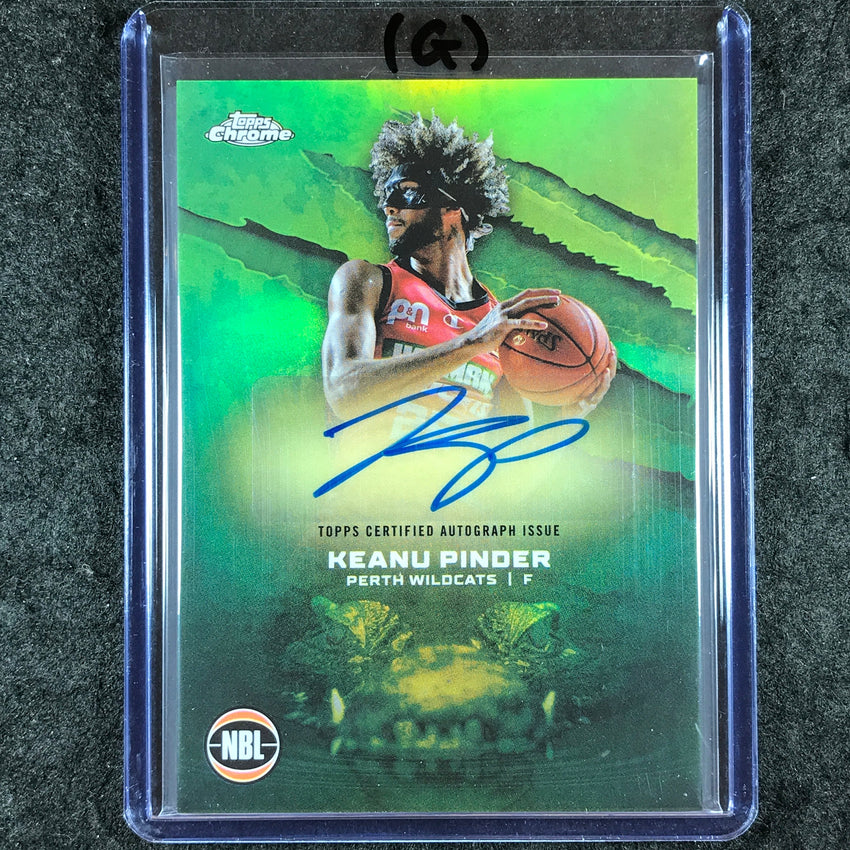 2024-25 Topps Chrome NBL KEANU PINDER NBL Auto Refractor #KP (G)