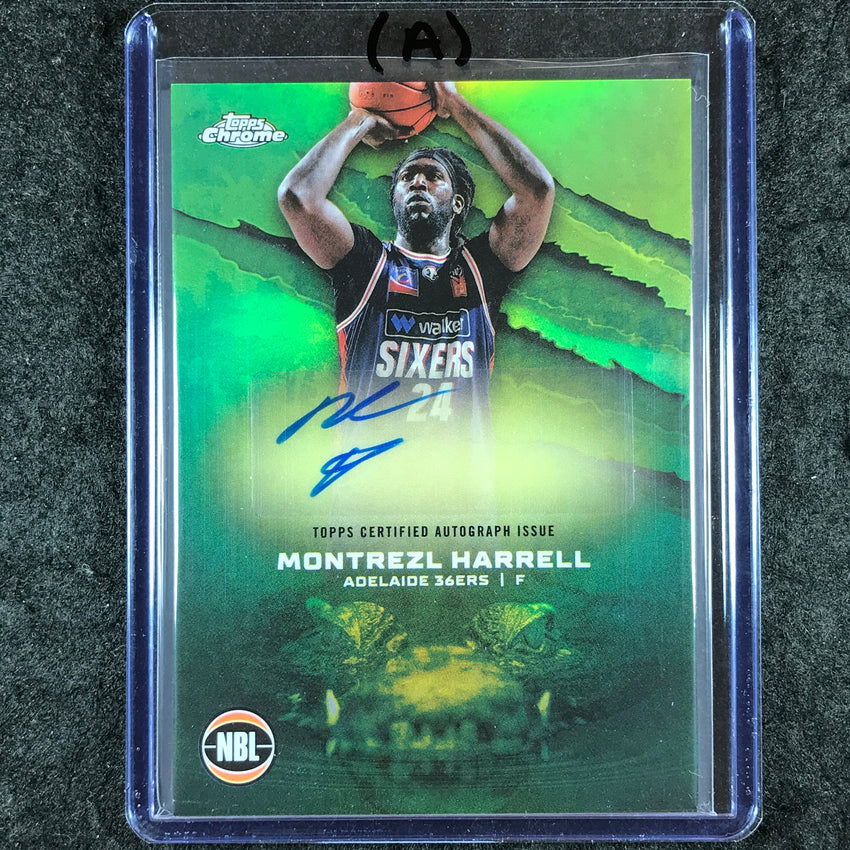 2024-25 Topps Chrome NBL MONTREZL HARRELL NBL Auto Refractor #MH (A)