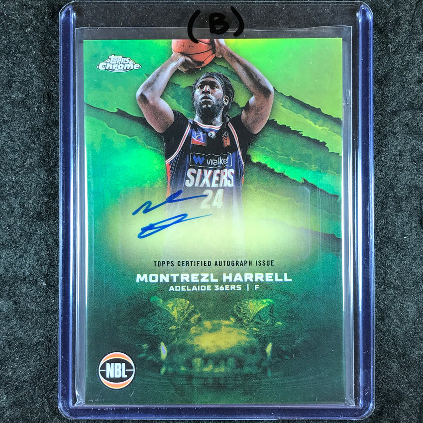 2024-25 Topps Chrome NBL MONTREZL HARRELL NBL Auto Refractor #MH (B)