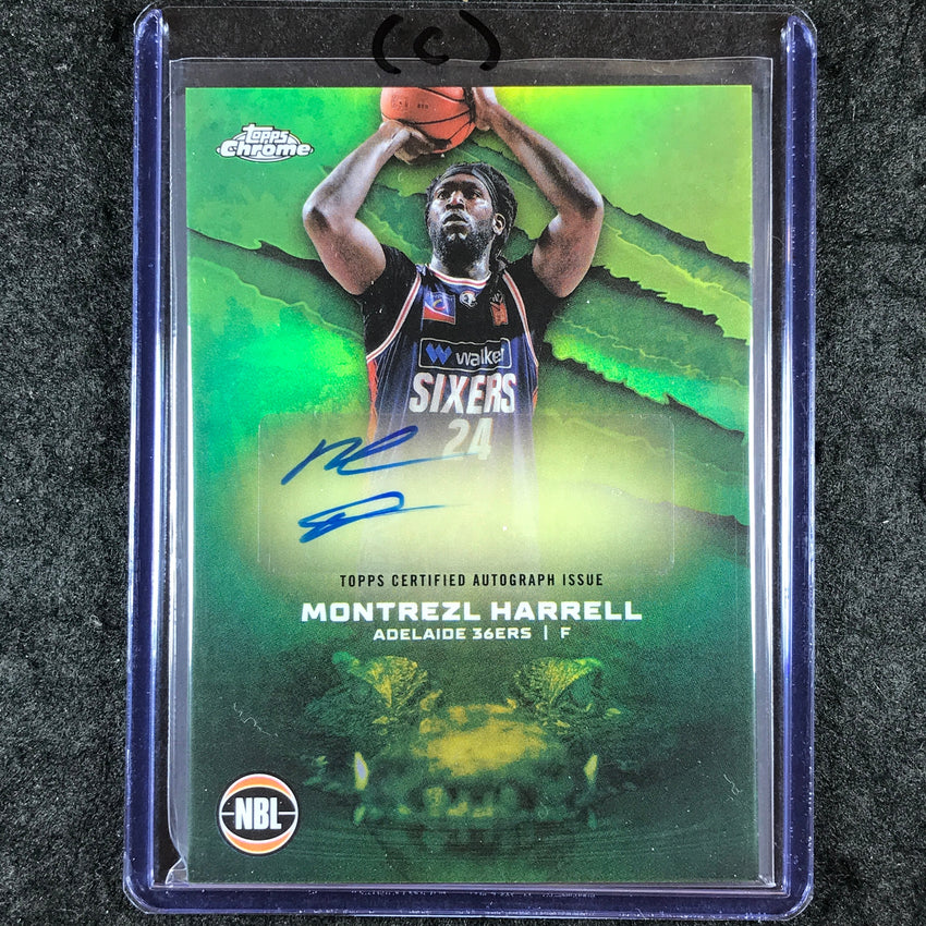 2024-25 Topps Chrome NBL MONTREZL HARRELL NBL Auto Refractor #MH (C)