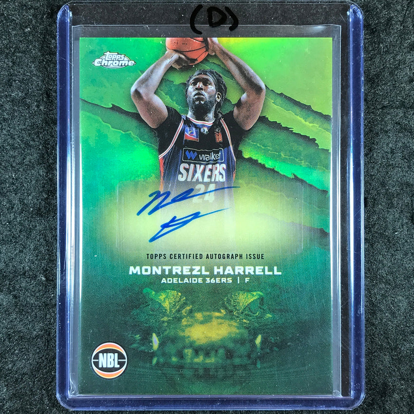 2024-25 Topps Chrome NBL MONTREZL HARRELL NBL Auto Refractor #MH (D)