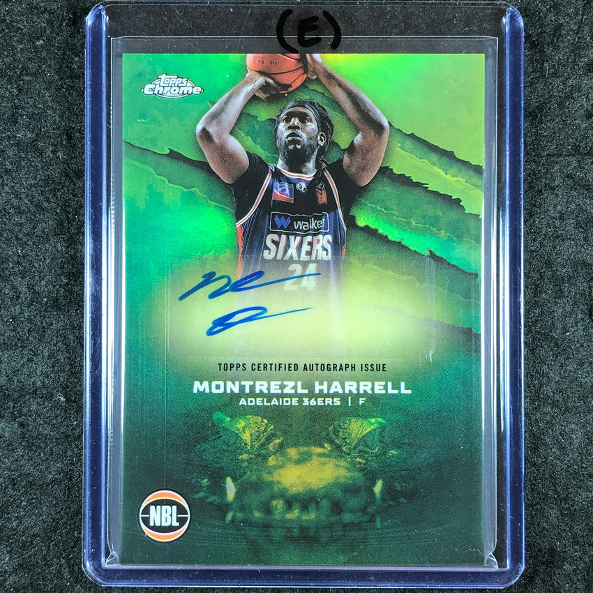 2024-25 Topps Chrome NBL MONTREZL HARRELL NBL Auto Refractor #MH (E)