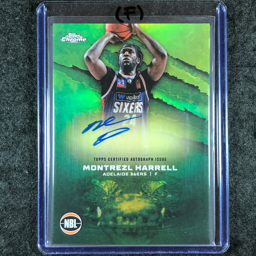 2024-25 Topps Chrome NBL MONTREZL HARRELL NBL Auto Refractor #MH (F)