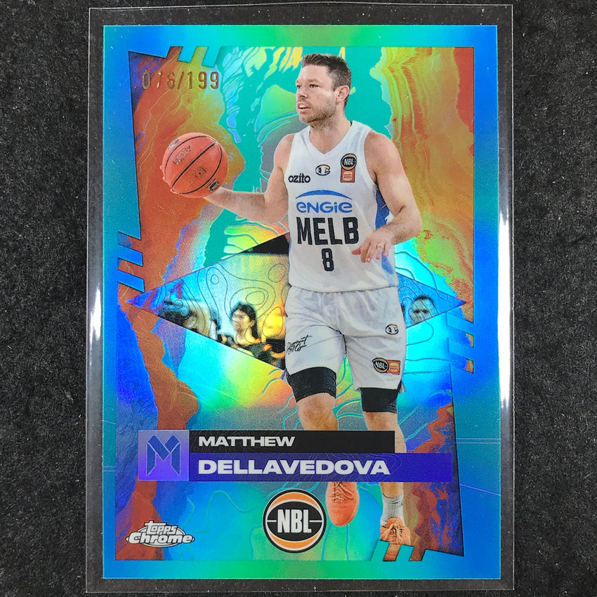 2024-25 Topps Chrome NBL MATTHEW DELLAVEDOVA Base Aqua /199 #43