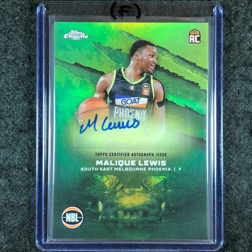 2024-25 Topps Chrome NBL MALIQUE LEWIS NBL Rookie Auto Refractor #ML (F)