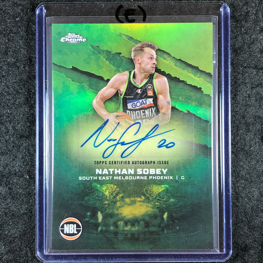 2024-25 Topps Chrome NBL NATHAN SOBEY NBL Auto Refractor #NS (E)