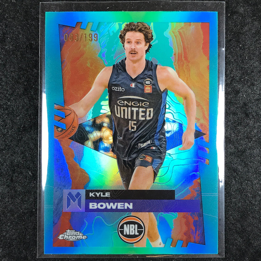 2024-25 Topps Chrome NBL KYLE BOWEN Base Aqua /199 #44