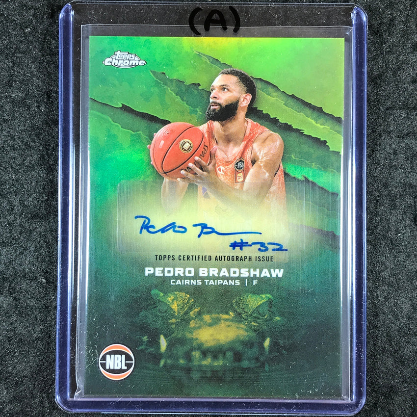 2024-25 Topps Chrome NBL PEDRO BRADSHAW NBL Auto Refractor #PB (A)