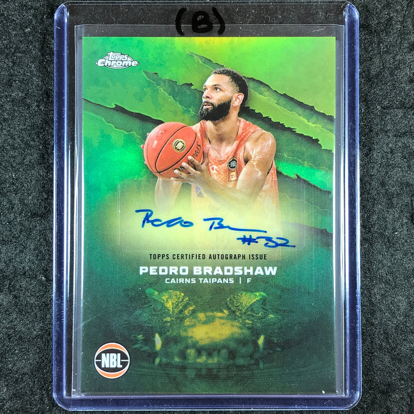 2024-25 Topps Chrome NBL PEDRO BRADSHAW NBL Auto Refractor #PB (B)