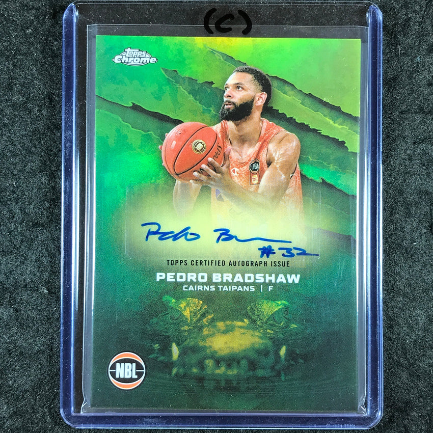 2024-25 Topps Chrome NBL PEDRO BRADSHAW NBL Auto Refractor #PB (C)
