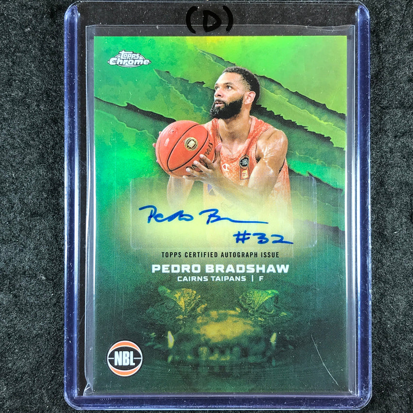 2024-25 Topps Chrome NBL PEDRO BRADSHAW NBL Auto Refractor #PB (D)